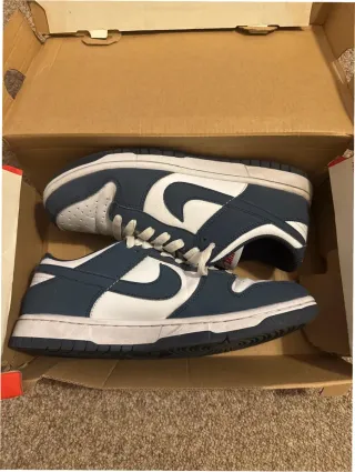 Nike Dunk Low Blanco Azul Talla 37.5