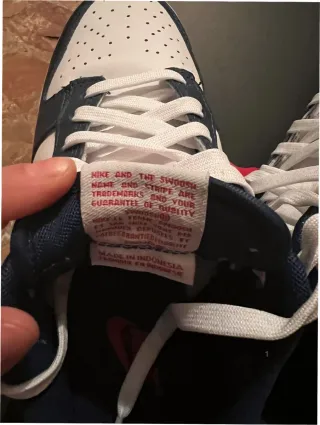 Nike Dunk Low Blanco y Azul Talla 38.5