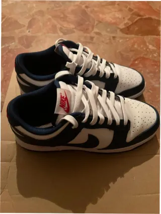 Nike Dunk Low Blanco y Azul Talla 38.5
