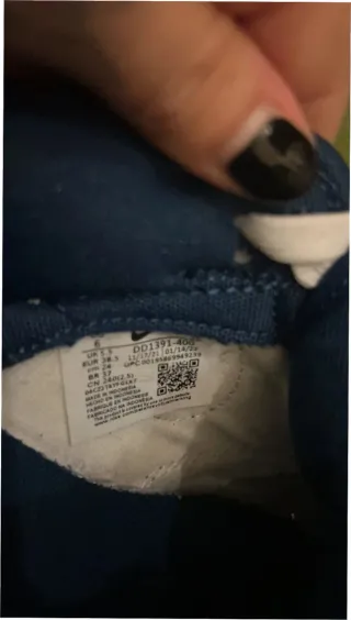 Nike Dunk Low Blanco y Azul Talla 38.5