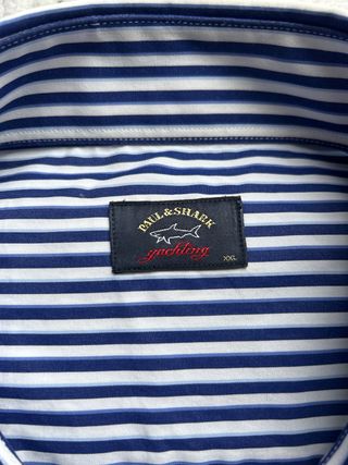 Camisa Paul& Shark Rayas Azul/Blanco