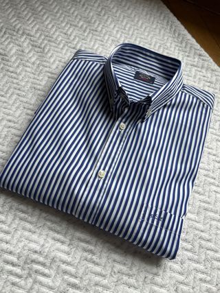 Camisa Paul& Shark Rayas Azul/Blanco