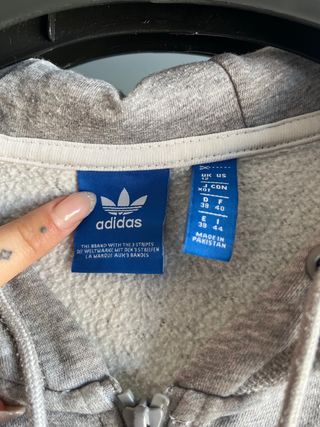 Chaqueta Adidas Gris Mujer