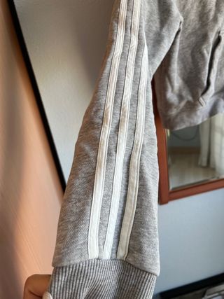 Chaqueta Adidas Gris Mujer