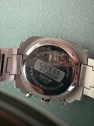 Reloj Guess Hombre Acero Plateado