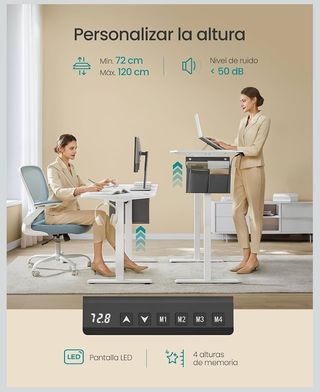 SONGMICS Escritorio Eléctrico