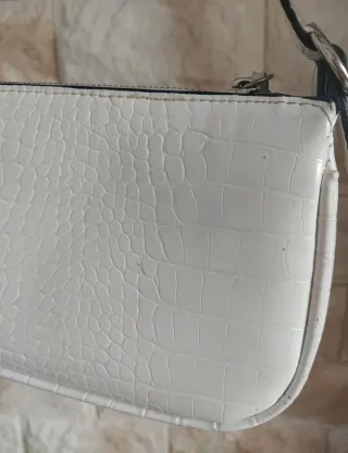 Bolso baguette blanco Stradivarius