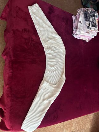 Cárdigan corto tejido blanco