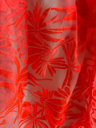 Falda tul bordado Maje S/36 naranja