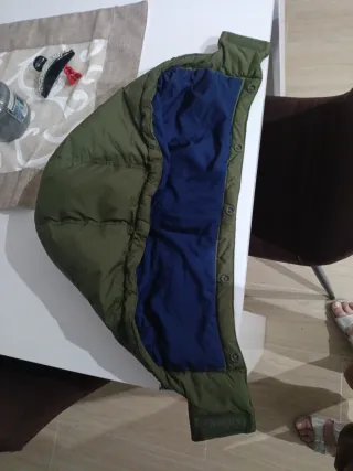 Giubbotto Calvin Klein Jeans verde con cappuccio