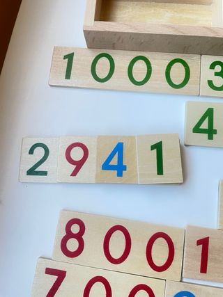 Caja Números Montessori