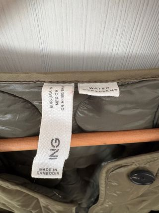 Chaqueta acolchada Mango verde oliva