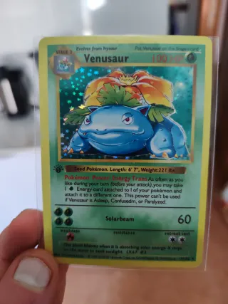 Cartas Pokémon Venusaur, Charizard, Blastoise.prox