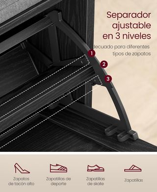 VASAGLE Banco Zapatero Acolchado