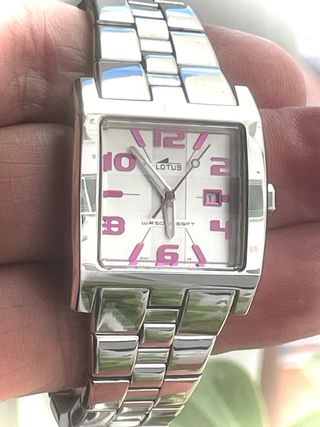 Reloj Lotus Mujer Plata y Rosa