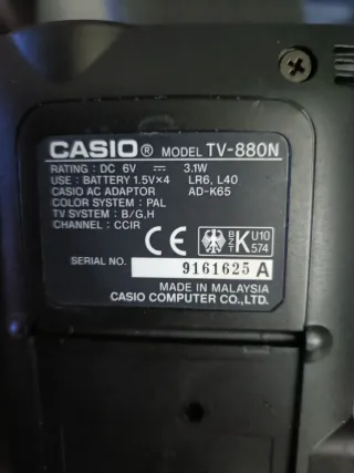 Mini TV Casio TV-880 LCD Color