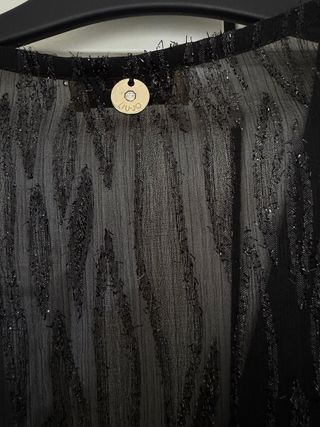 Blusa Liu Jo Milano Negra Brillos