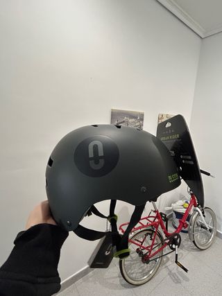 Bicicleta plegable roja