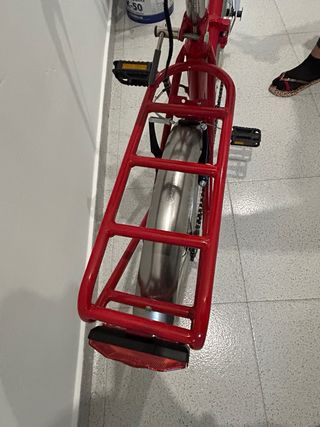 Bicicleta plegable roja