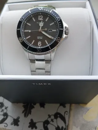 Orologio Timex Uomo Nero e Argento