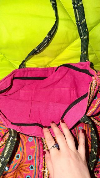 Bolso de mano bohemio multicolor