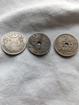 Lote 8 monedas españolas 1925-1963