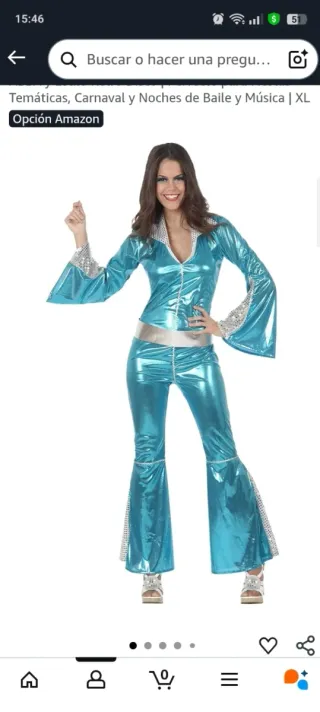 Disfraz Ochentero ABBA Mujer XL