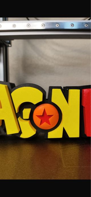 Letrero Dragon Ball Z 3D