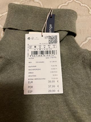 Jersey Springfield cuello alto verde