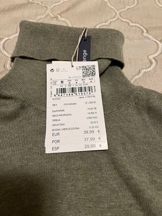 Jersey Springfield cuello alto verde