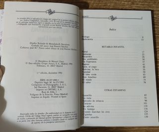 Retablo infantil y otras estampas (1992) M. Llano