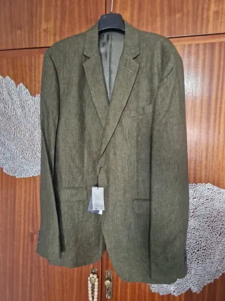 Americana de lino hombre