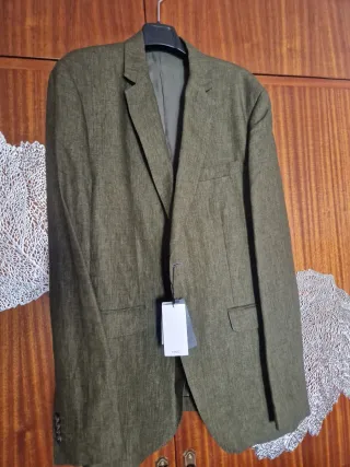 Americana de lino hombre