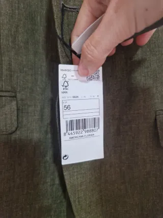 Americana de lino hombre