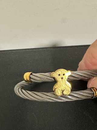 Pulsera de Oso Oro 18k y Acero.