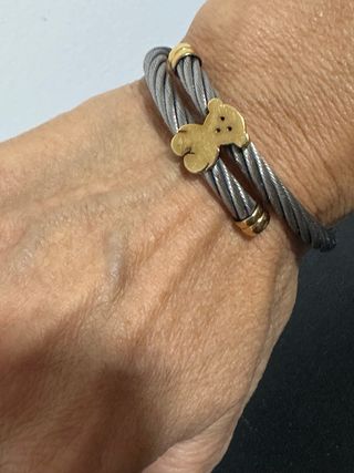 Pulsera de Oso Oro 18k y Acero.
