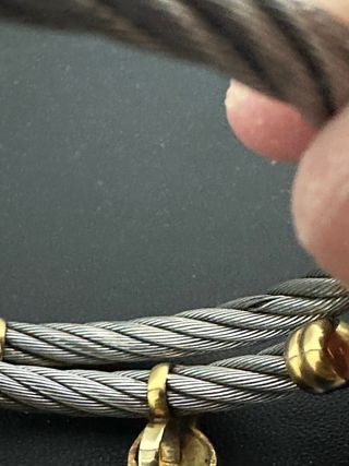 Pulsera de Oso Oro 18k y Acero.