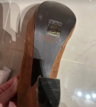 Zapatos miMao tacón plataforma flecos