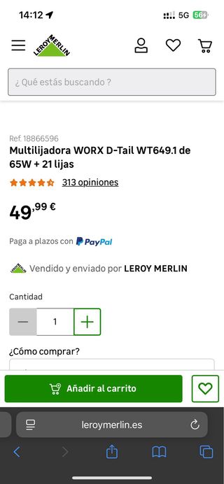 Lijadora WORX D-Tail WT649.1 65W
