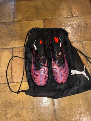 Scarpe calcio Puma viola/rosse