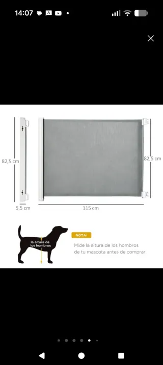 Barrera seguridad extensible nueva