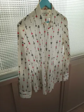 Camisa MNG Hombre Manga Larga Talla M