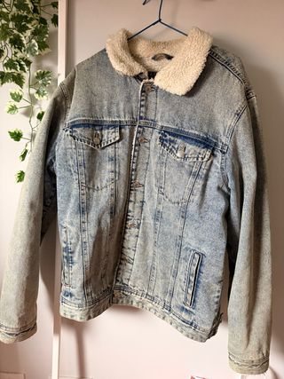 Chaqueta vaquera borrego botones