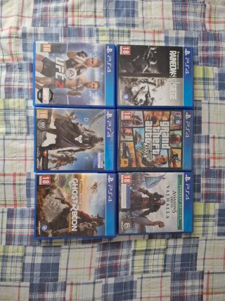 6 Juegos Ps4 45€