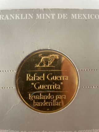 6 Medallas Taurinas Baño Oro Franklin Mint