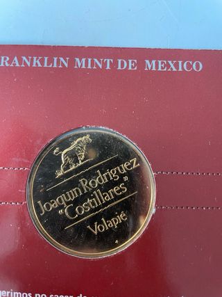 6 Medallas Taurinas Baño Oro Franklin Mint