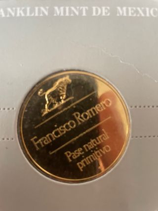 6 Medallas Taurinas Baño Oro Franklin Mint