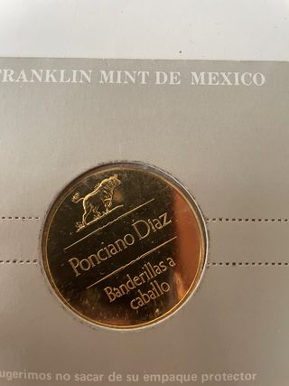 6 Medallas Taurinas Baño Oro Franklin Mint