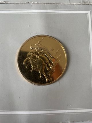 6 Medallas Taurinas Baño Oro Franklin Mint