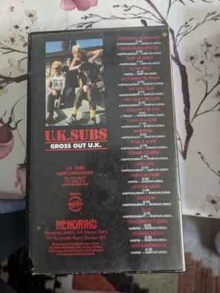 Cinta VHS U.K. Subs & GBH Punk Rock